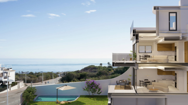 Apartment with its own garden in La Mata