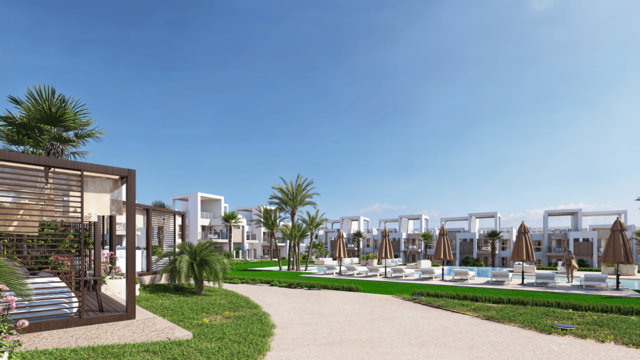 Впечатляющие апартаменты с участком  в Сьюдад-Кесада