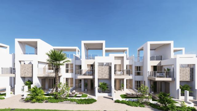 Новые апартаменты с солярием в Сьюдад-Кесада