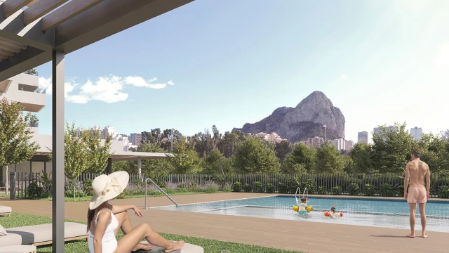 Новые апартаменты с тремя спальнями в Кальпе