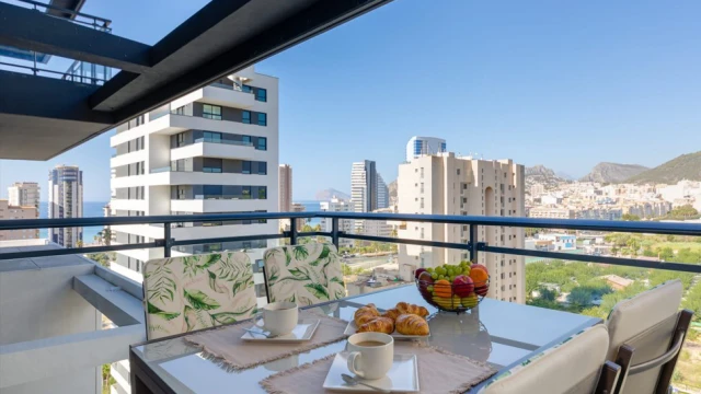 Квартира с 3 спальнями и панорамным видом — 11 этаж, Sun Rise Tower, Кальпе