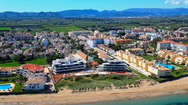 Апартаменты с двумя спальнями с видом на море в Dénia