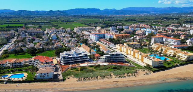 Апартаменты с двумя спальнями с видом на море в Dénia