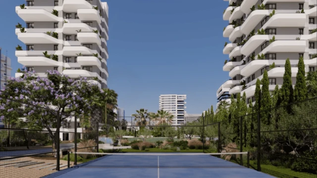 Apartamento de tres dormitorios con vistas al mar en Calpe