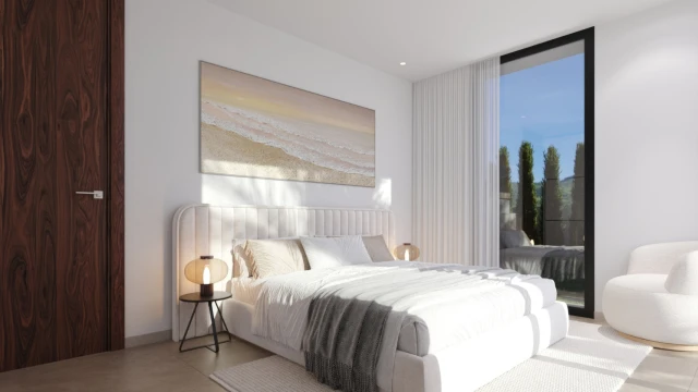 Новая вилла с четырьмя спальнями в городе Финестрат 