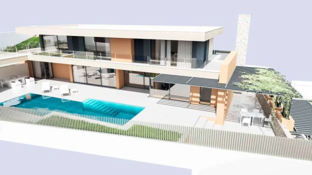 Шикарная вилла у моря в городе в Moraira