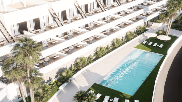 Апартаменты с двумя спальнями в городе Финестрат