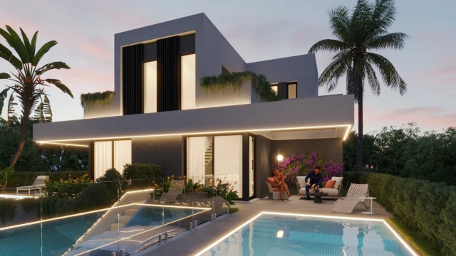 New villa in Finestrat with four bedrooms