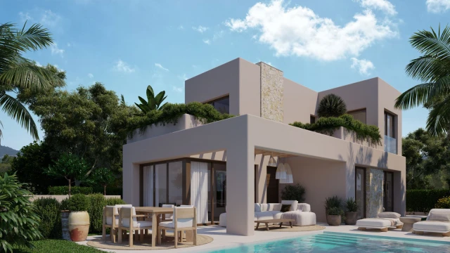 New villa in Finestrat with four bedrooms