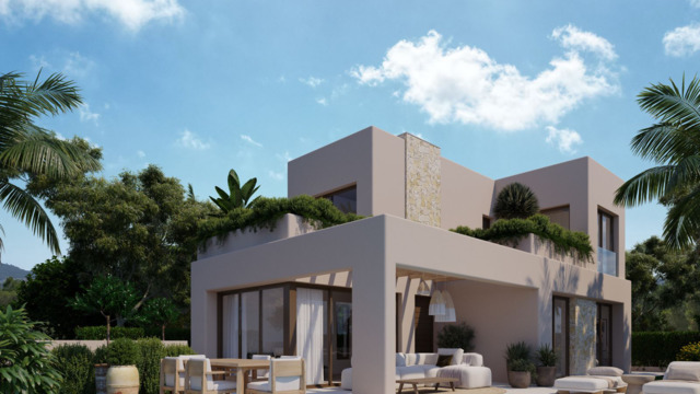 New villa in Finestrat with four bedrooms