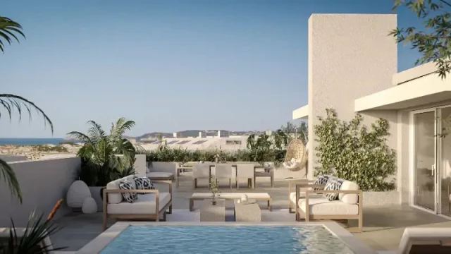 Новые апартаменты с тремя спальнями в городе Javea