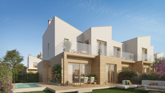 Таунхаус с двумя спальнями в закрытом комплексе в Dénia