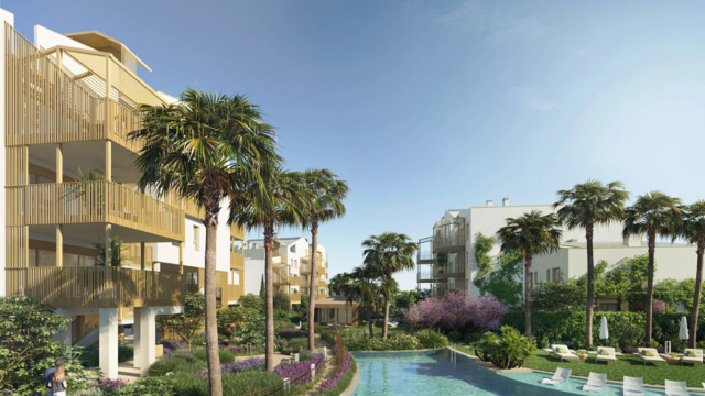 Новые апартаменты с двумя спальнями у моря в Дении