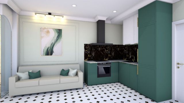 Современная квартира-студия на берегу Средиземного моря