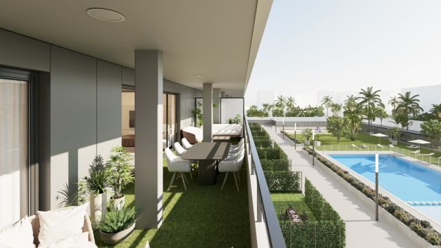 Квартира с двумя спальнями в городе Аликанте