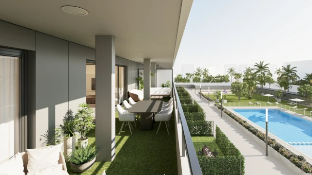 Квартира с двумя спальнями в городе Аликанте