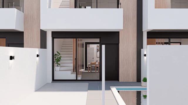 Новый таунхаус с тремя спальнями в Сан-Педро-дель-Пинатар