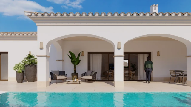 Вилла в эксклюзивном комплексе в Сан-Педро-дель-Пинатар