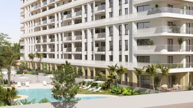 Новые апартаменты на первой линии моря в городе Вильяхойоса