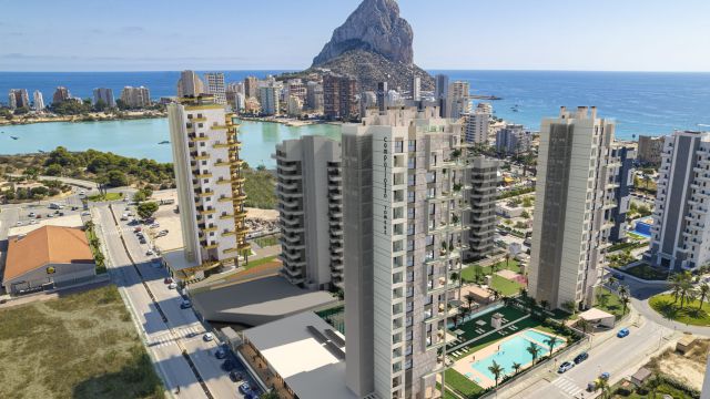 Apartamento con 3 dormitorios en Calpe con vistas al Peñón de Ifach