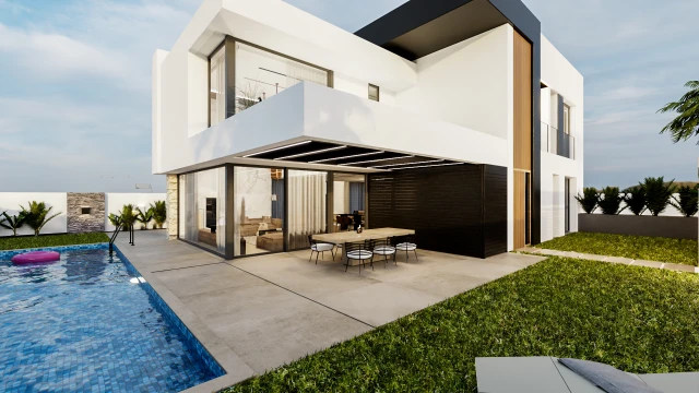 Ekskluzywna willa w nowoczesnym stylu z 4 sypialniami i basenem