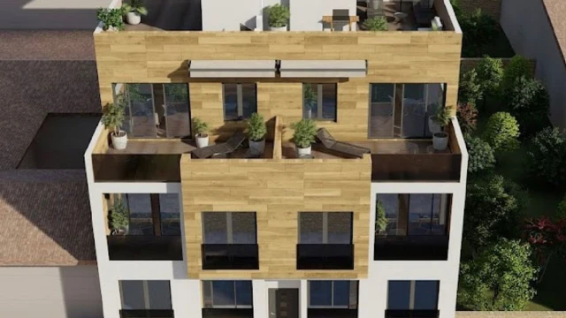 Современное здание с 7 квартирами и видами на море