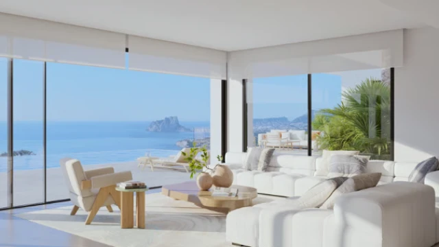 Эксклюзивная вилла в Бениссе с видом на море: современный дизайн, приватность, бассейн. 770 м², 4 спальни, 6 ванных. Все удобства для роскошной жизни у…