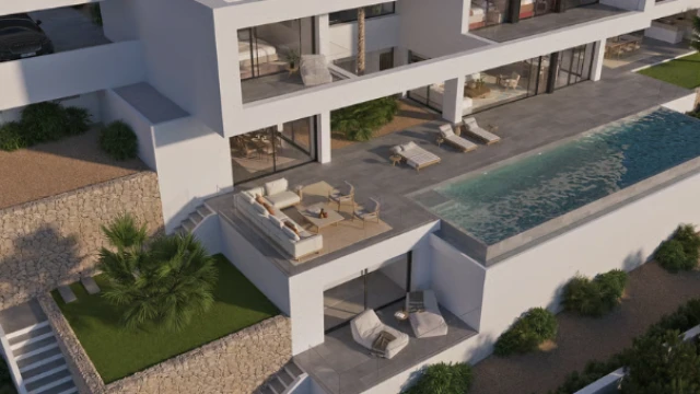 Эксклюзивная вилла в Бениссе с видом на море: современный дизайн, приватность, бассейн. 770 м², 4 спальни, 6 ванных. Все удобства для роскошной жизни у…