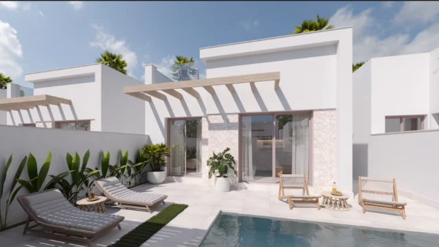 Эксклюзивное новое строительство в Торре-Пачеко: виллы с бассейном, 2-3 спальни, солнечные террасы и максимальной энергоэффективностью.