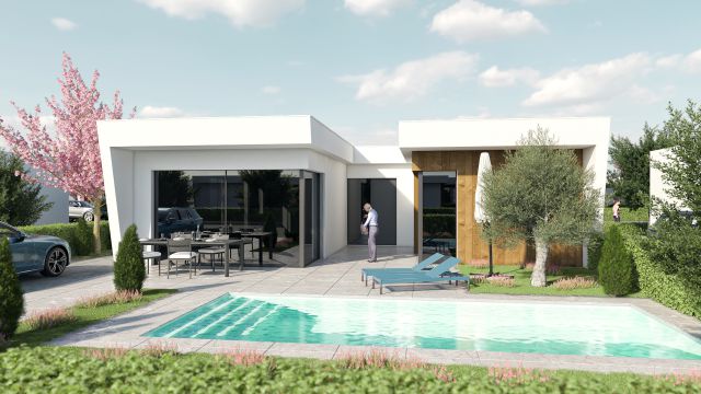 Luxury Villas with Golf Views near Murcia | 3 Bed, 2 Bath, Private Pool | New Build | Nature & Mountains | From 123 m² | €465,900+