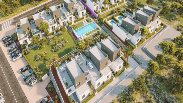 Эксклюзивные апартаменты с бассейном в Мурсии: 2-3 спальни, 76-106 м², современный дизайн.