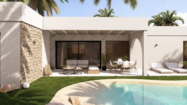 Modern Villas with Smart Climate Control, Designer Kitchen, Private Pool, and Sustainable Features in Tranquil Setting