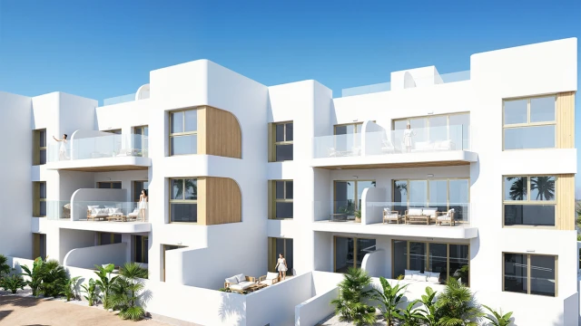 Apartamenty z widokiem na pole golfowe i Morze Śródziemne, Los Alcázares, Costa Cálida