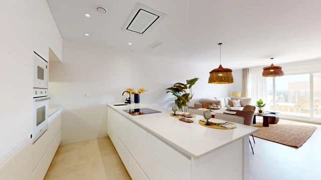 Новый жилой комплекс на побережье Коста-Бланка, в Пилар-де-ла-Орадада. Виллы с 3 спальнями, 2 ванными и частной парковкой.