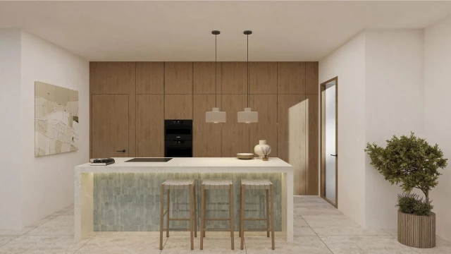 Вилла с видом на море и ибицкий шарм на побережье Бениссы