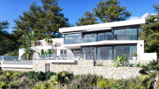 Новая вилла с панорамным видом на море на Коста-Бланка