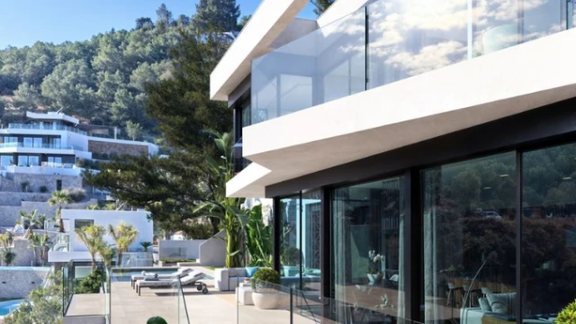 Новая вилла с панорамным видом на море на Коста-Бланка