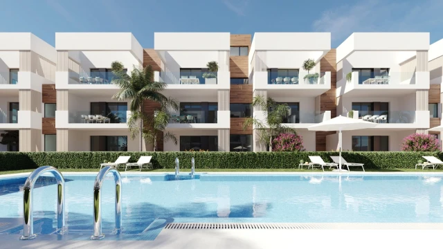 Apartamentos de obra nueva con amplias terrazas y piscina comunitaria