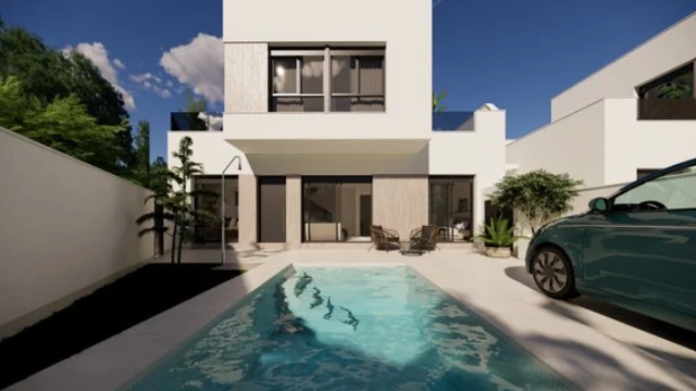 Привлекательные виллы с бассейном и садом в Сан-Фульхенсио, близко к пляжам и гольф-полям