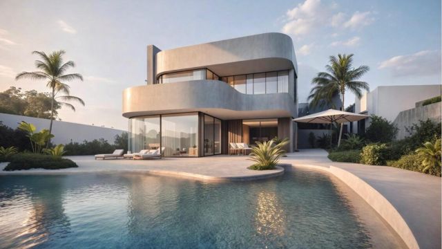 Современный дизайн и средиземноморский стиль на Коста-Кальида - Виллы с частным бассейном