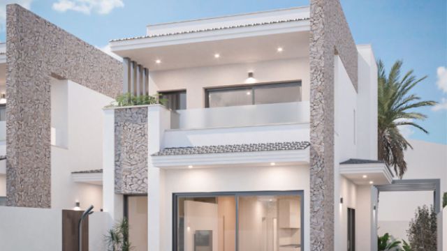 Эксклюзивные виллы с бассейном и солярием в Сан-Педро-дель-Пинатар: идеальный дом у моря.