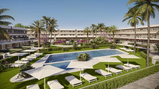 Новая резиденция с видом на море и горы в Monforte del Cid: комфорт и качество.