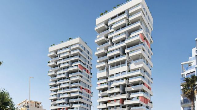 Элитный жилой комплекс с видом на море и соляные озера в Кальпе