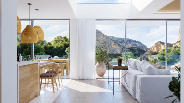 Виллы с видом на горы и море в Полопе, Аликанте: дизайн, комфорт и инновации