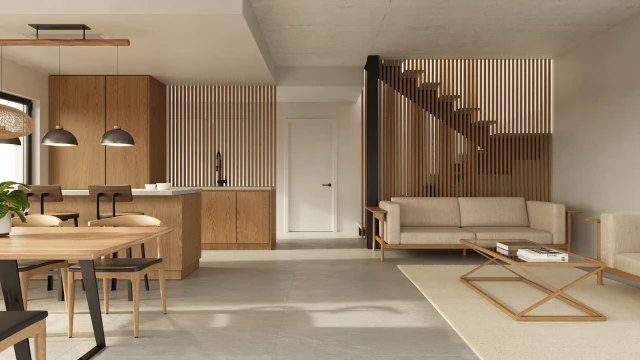 Новый жилой комплекс с уютными домами и видом на горы в Полопе.