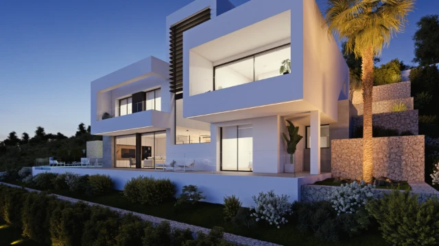 Роскошная вилла с панорамным видом на море в Альтеях