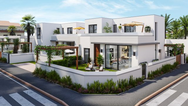 Элитные виллы с садом и бассейном в Пилар-де-ла-Орадада