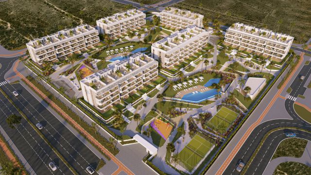 Комфортабельные апартаменты с двумя спальнями в городе Торревьеха