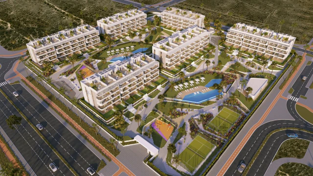 Комфортабельные апартаменты с двумя спальнями в городе Торревьеха