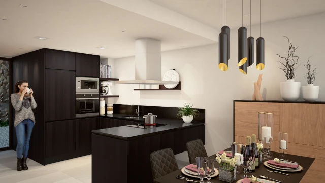 Apartamentos y villas modernas en ubicación privilegiada